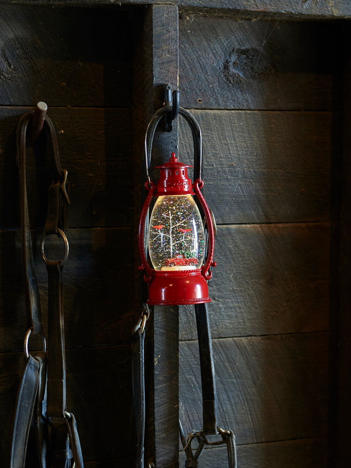 Retro Holiday Lantern Red