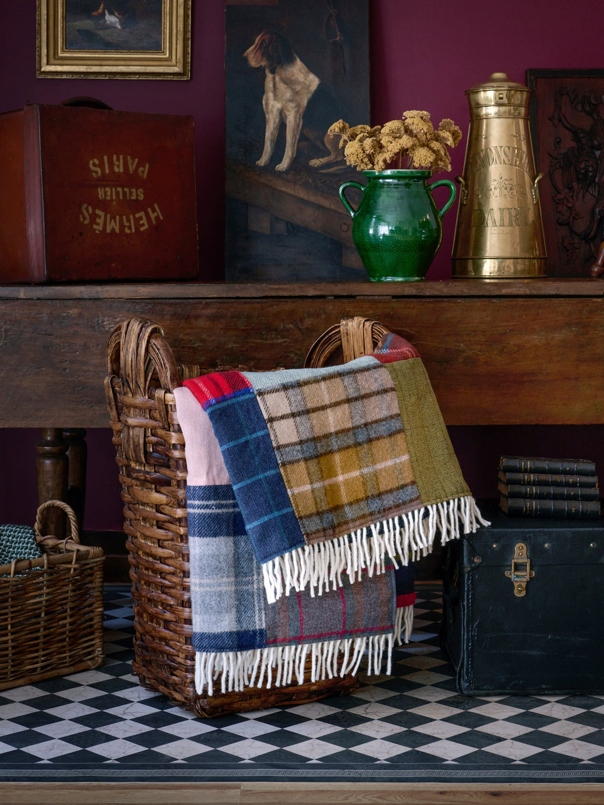 Tartan and Tweed Patchwork Throw