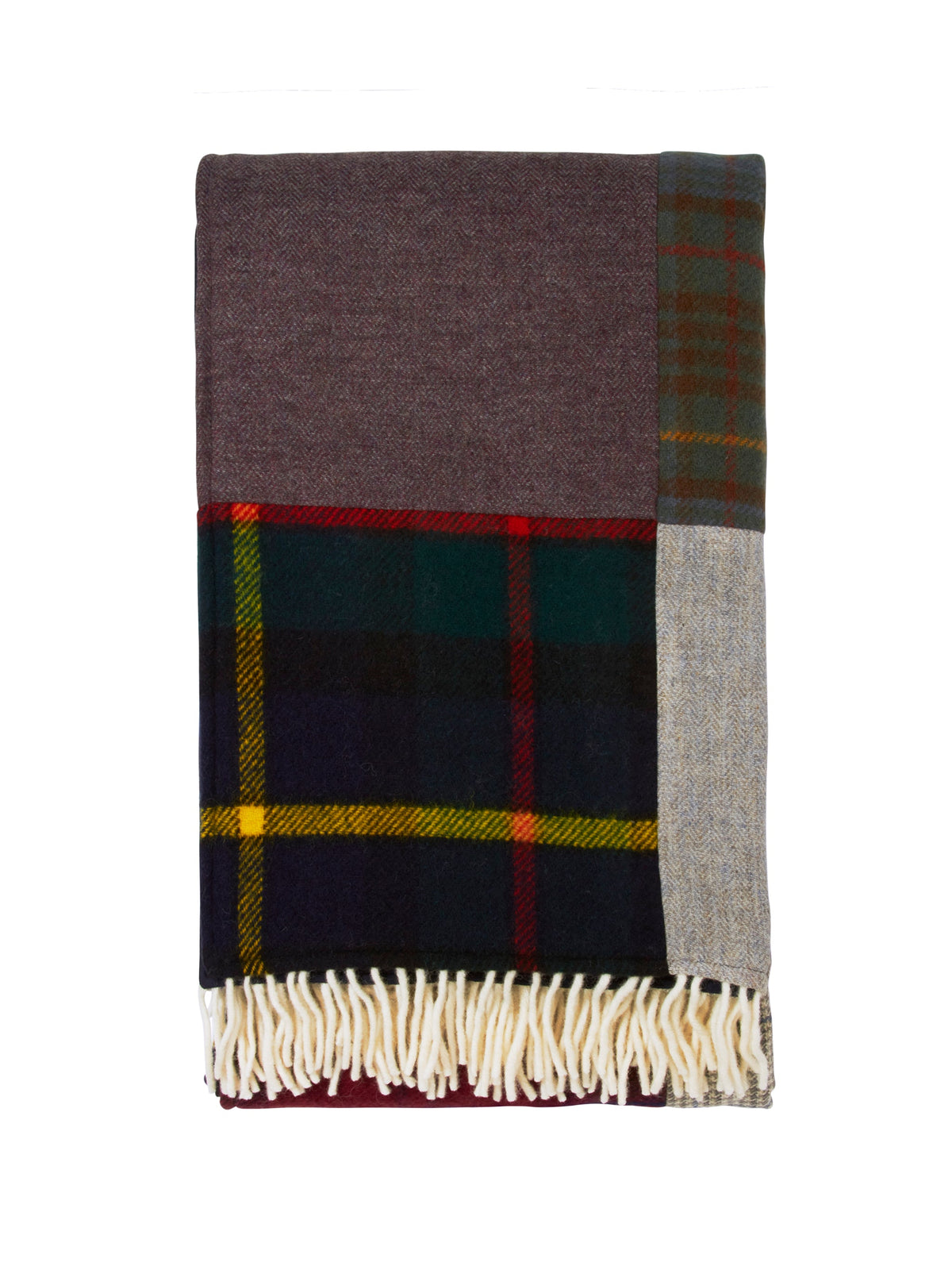 Tartan and Tweed Patchwork Throw