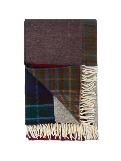 Tartan and Tweed Patchwork Throw