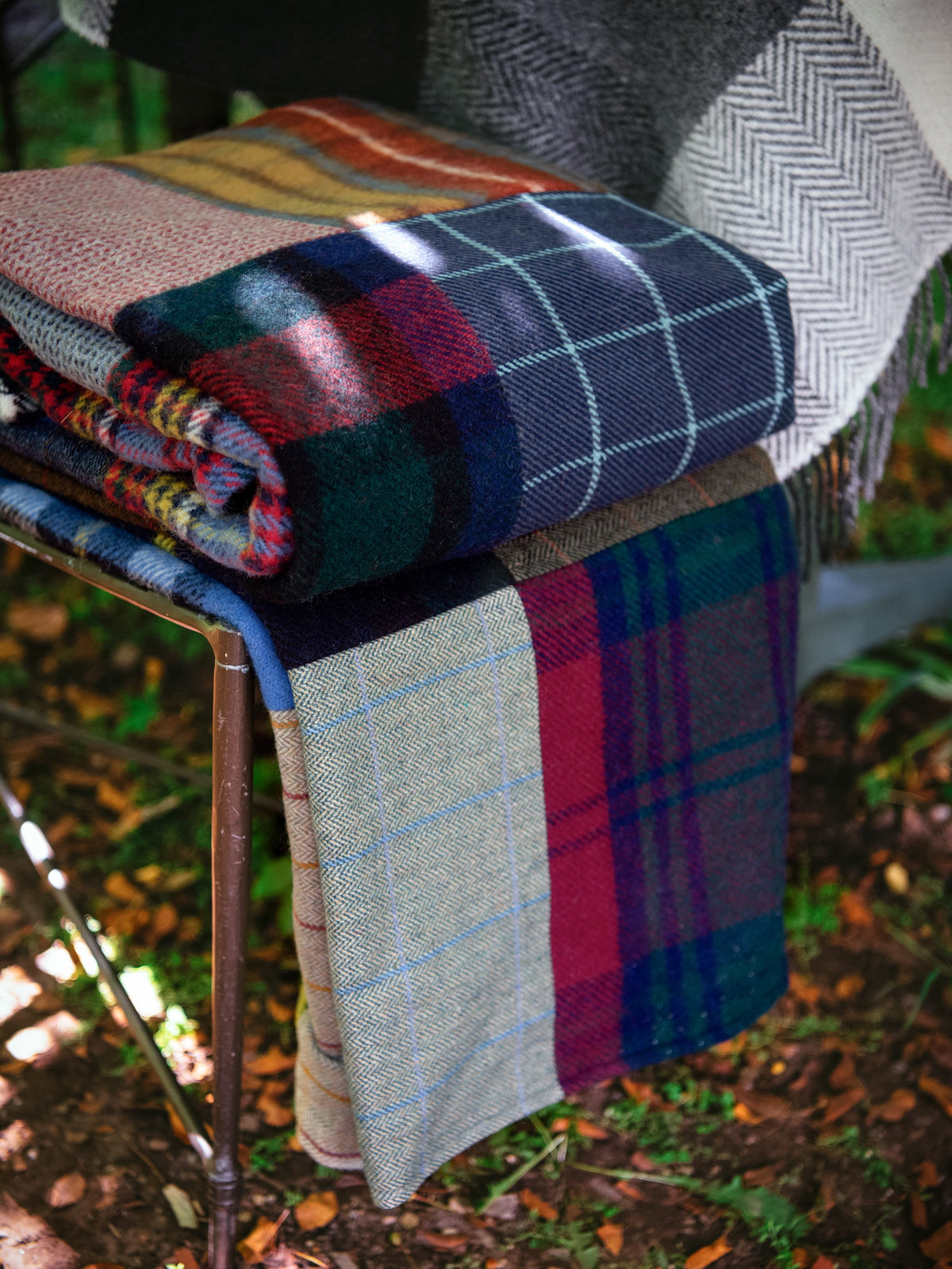 Tartan and Tweed Patchwork Throw