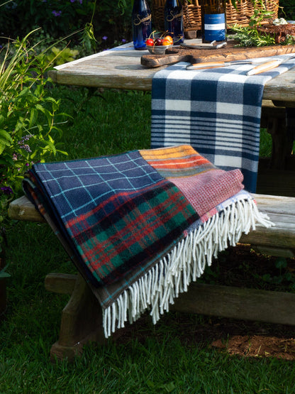 Tartan and Tweed Patchwork Throw