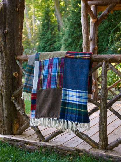 Tartan and Tweed Patchwork Throw